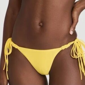 PQ Swim Women's Mila yellow Triangle Bikini bottom